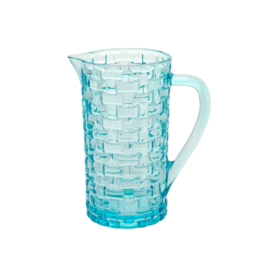 Boston International Blue Sea Basketweave Pitcher