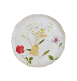 Mudpie Flower Round Platter