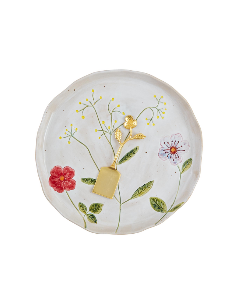 Mudpie Flower Round Platter