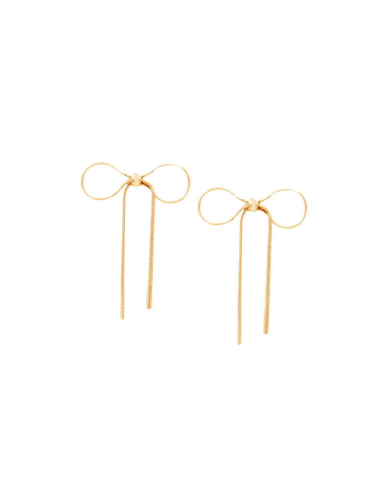 Kaleidoscope Accessories Snake Chain Bow Ribbon Earring