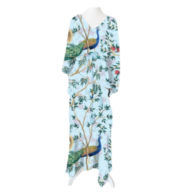 Winton and Waits Peacock Paradise Tie Kaftan