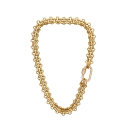 HJaneJewels Pave Carabiner Necklace