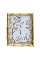 Two's Company Gold Faux Bamboo Photo Frame 4x6