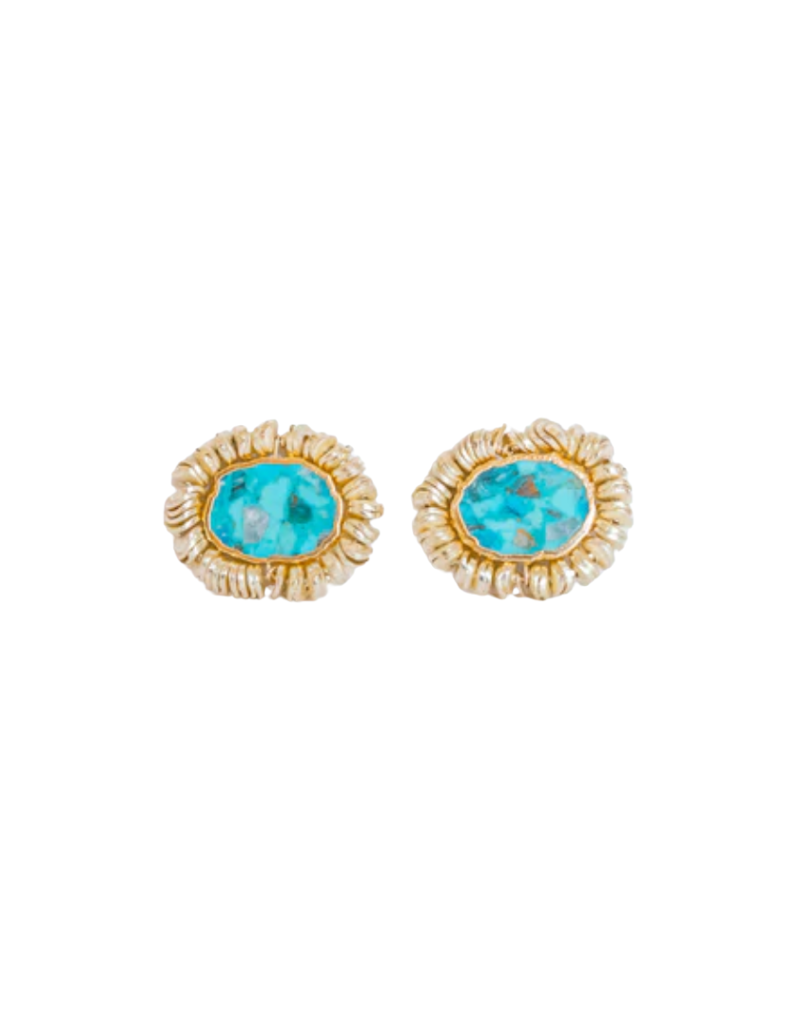 Kori Green Scribble Turquoise Earring