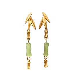 Bright MacMing Golden Bamboo Earrings