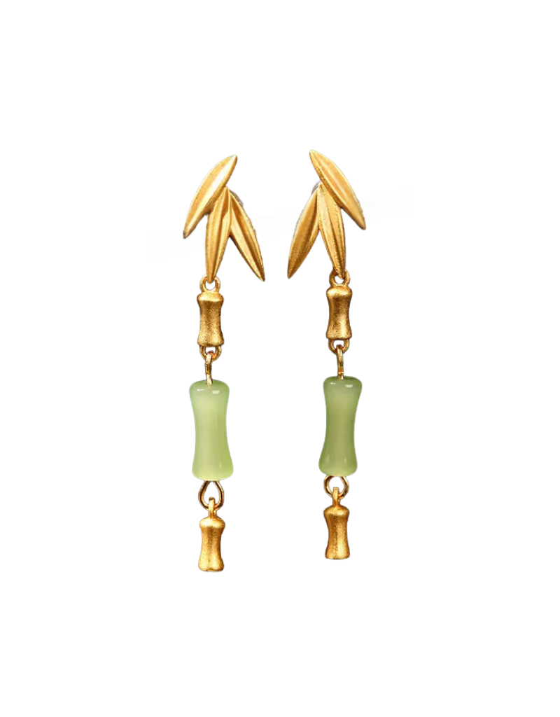 Bright MacMing Golden Bamboo Earrings