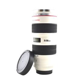 Original Source Stainless Steel Camera Lens Mug - White