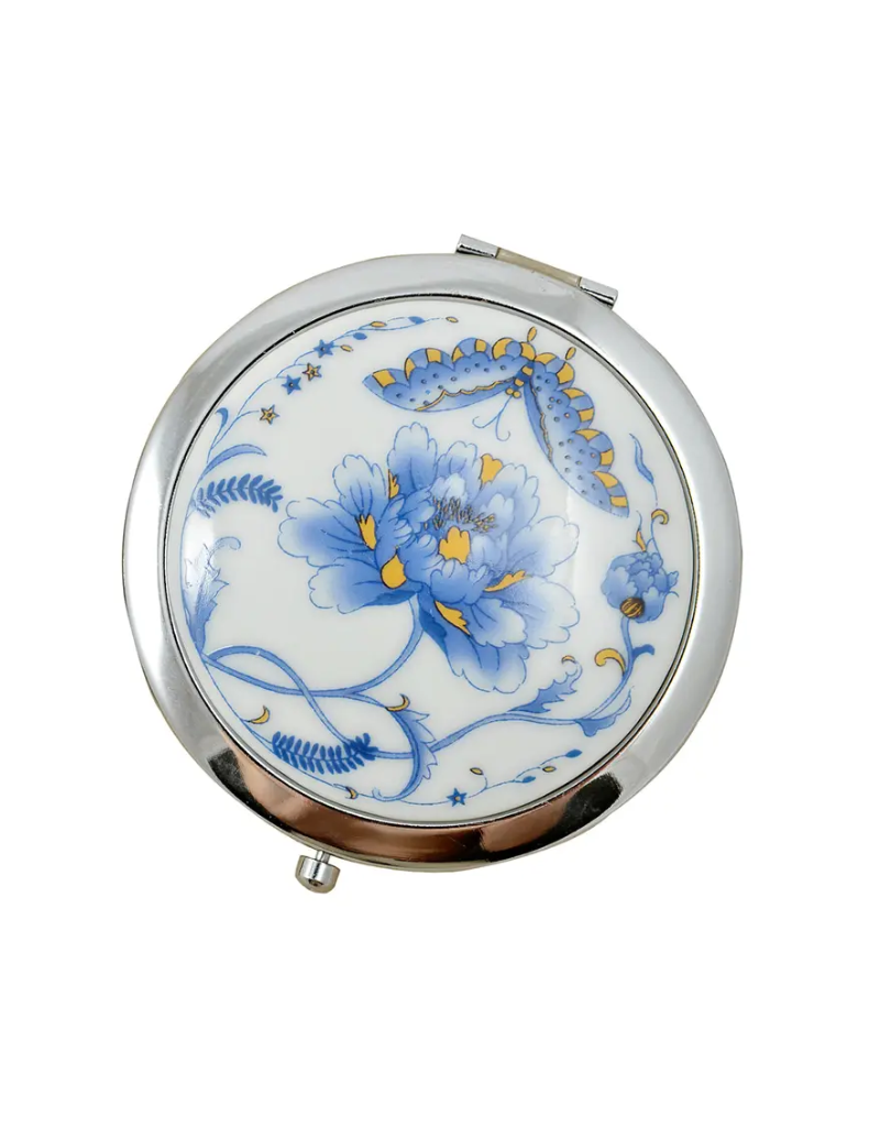 Original Source Porcelain Compact Mirror - Blue