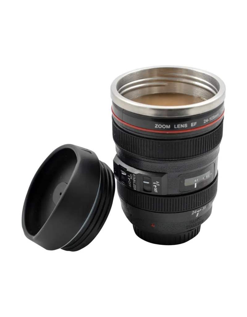 Original Source Camera Lens Mug with Stainless Steel Liner