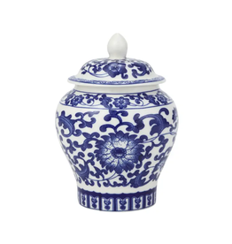 Original Source Blue & White Floral Canister