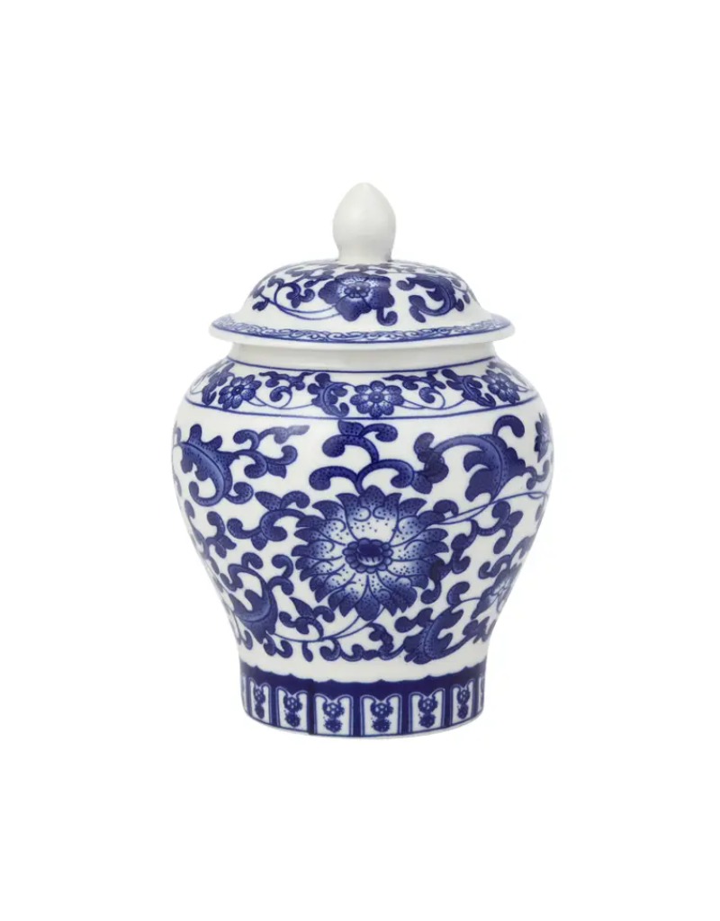 Original Source Blue & White Floral Canister