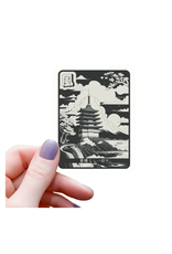 Mimic Gaming Co Black and White Japanese Temple Sticker
