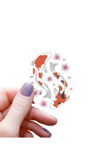 Mimic Gaming Co Koi Fish Sakura Blossom Sticker