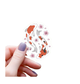 Mimic Gaming Co Koi Fish Sakura Blossom Sticker