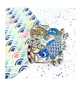 Shishido Creative Koinobori Japanese Carp Enamel Pin