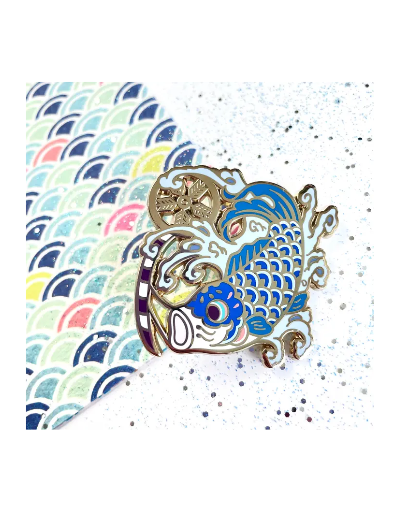 Shishido Creative Koinobori Japanese Carp Enamel Pin