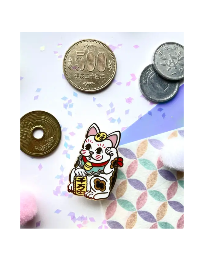 Shishido Creative Lucky Cat Maneki Neko Enamel Pin