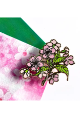 Shishido Creative Sakura Branch Japanese Cherry Blossom Enamel Pin