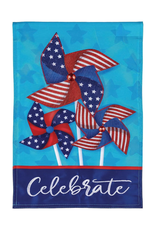 Evergreen Celebrate Pinwheel Garden Flag