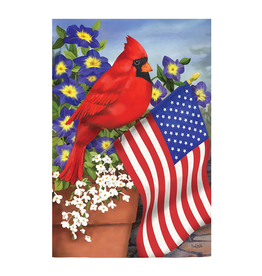 Evergreen Cardinal Garden Flag