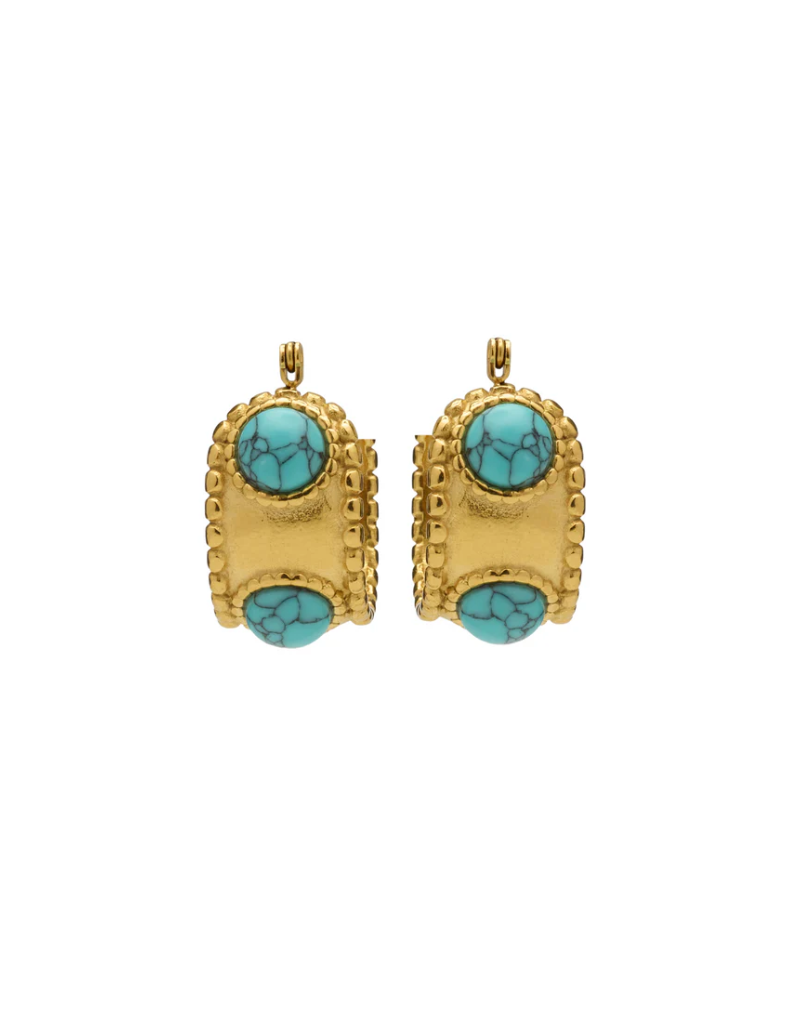 HJaneJewels Anne Turquoise Hoops