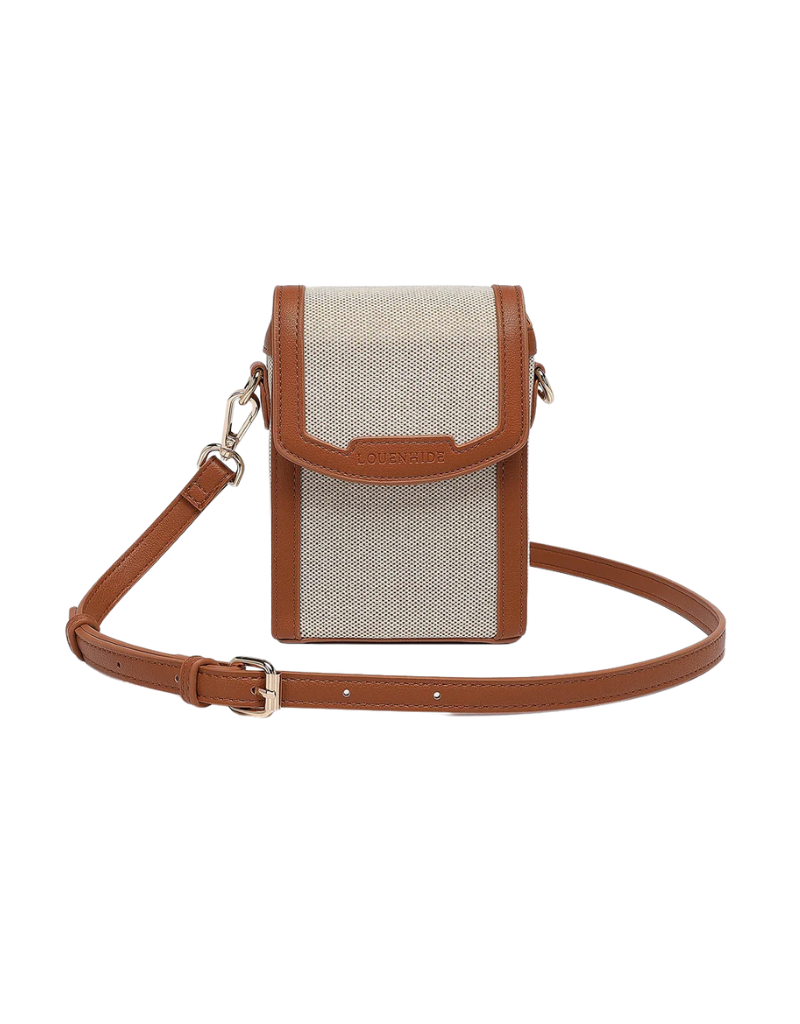 Louenhide Yoko Canvas Phone Bag Tan