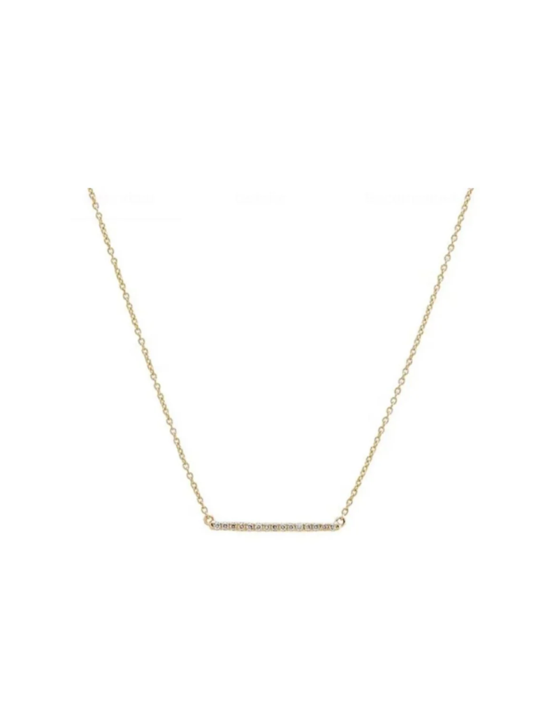 Accessory Concierge Micro Pave Bar Necklace