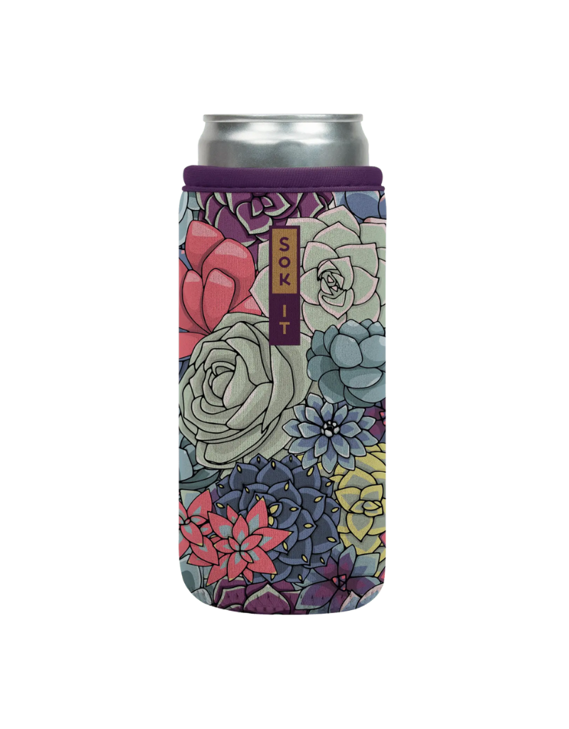 Sok-It CanSok Succulents 12 oz Slim