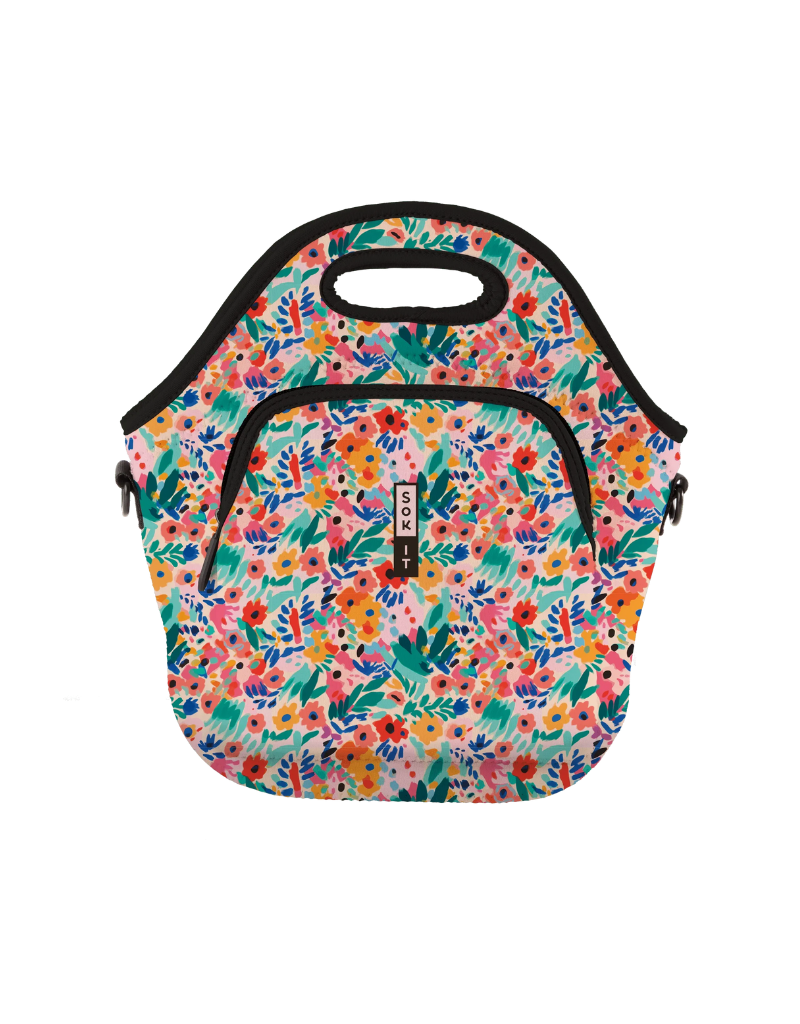 Sok-It Lunch Tote Abstract Floral