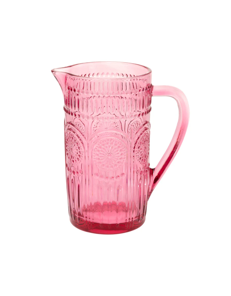 Boston International Pink Codi Glass Pitcher