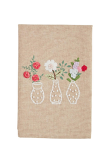Mudpie 3 Vase Flower Towel