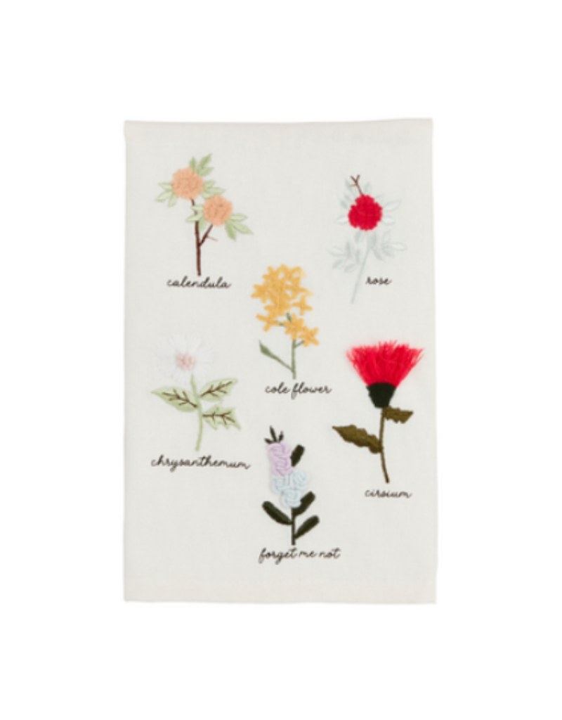 Mudpie Flower Stems Tea Towel