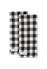 Design Imports Black Waffle Dishtowel