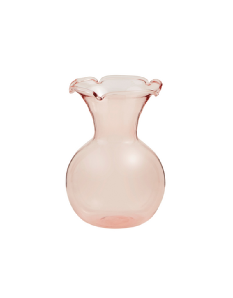 Mudpie Pink Ruffle Vase