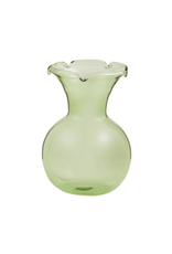 Mudpie Green Ruffle Vase