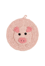 Mudpie Pig Crochet Trivet