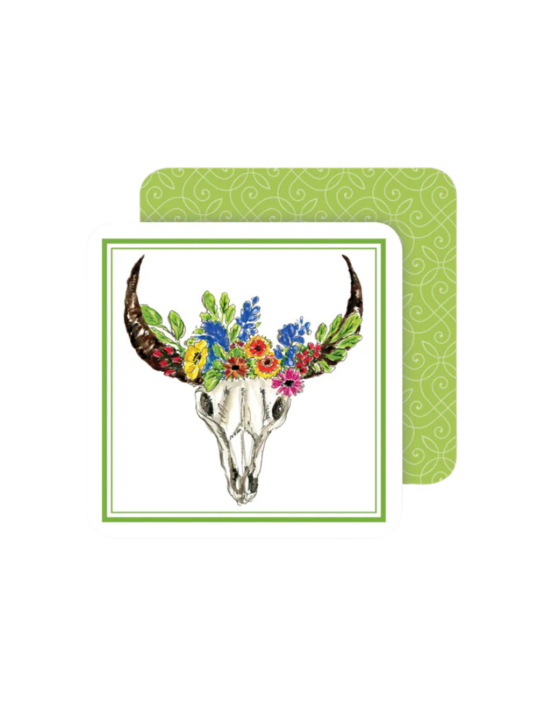 Rosanne Beck Collections Coaster Cow Skull