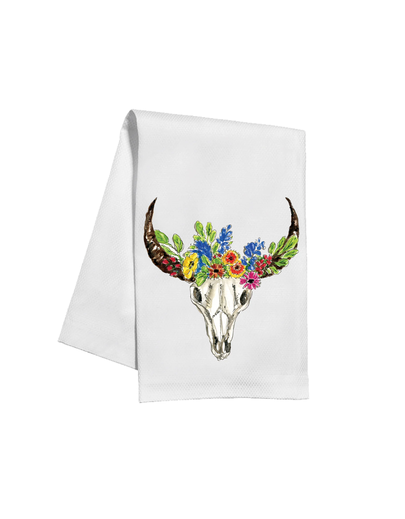 Rosanne Beck Collections Cow Skull Towel