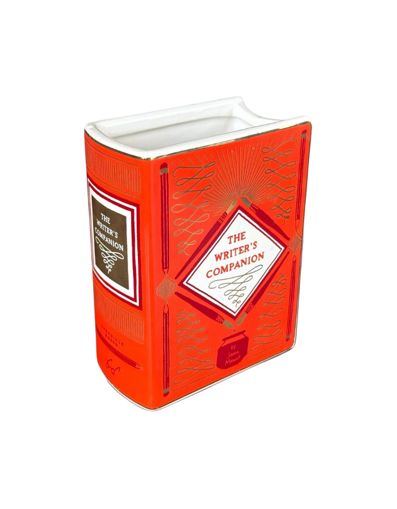 Bibliophile Ceramic Vase: the Writer's Companion