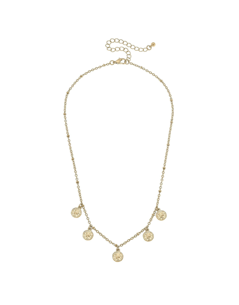 Canvas Mason Coin Necklace