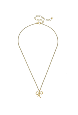 Canvas McKenna Bow Necklace