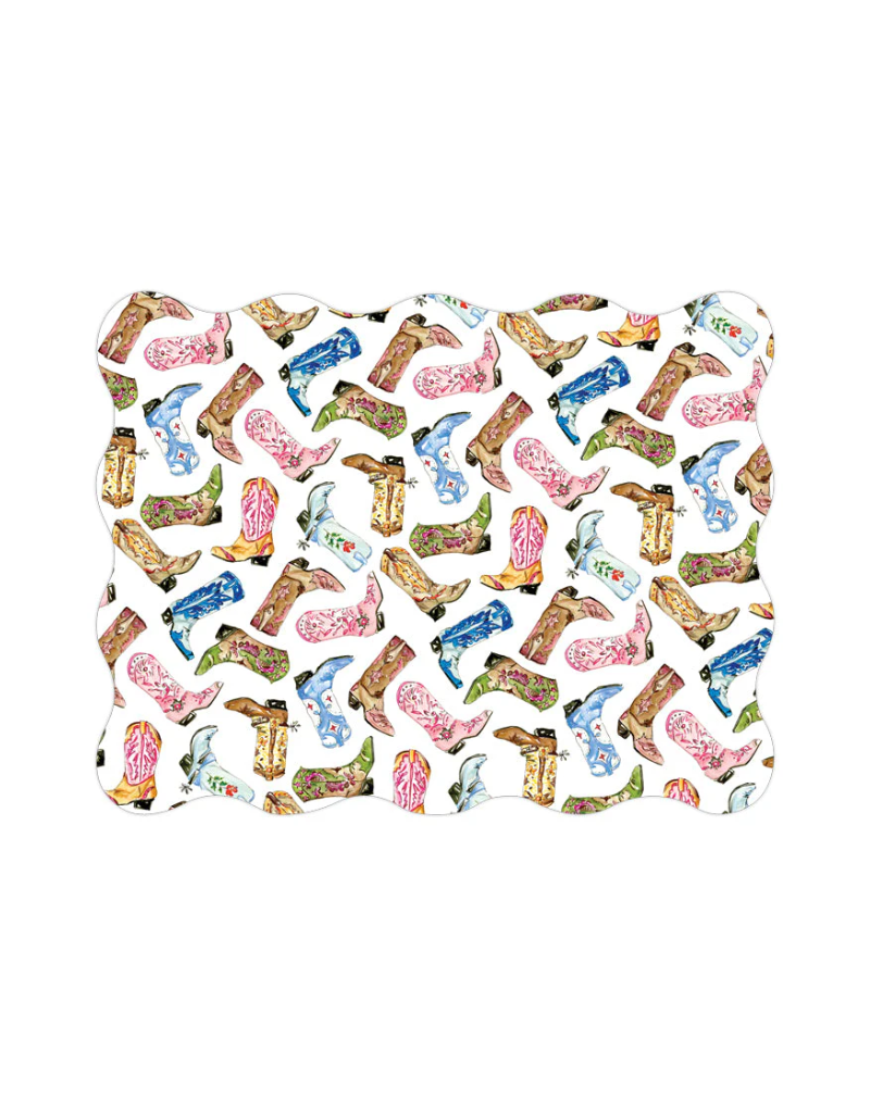 Rosanne Beck Collections Colorful Cowboy Boots Placemat