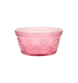 Boston International Pink Glass Small Bowl