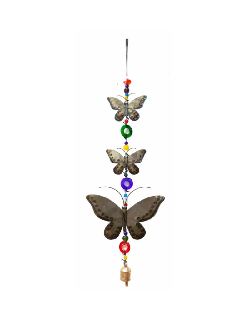 Moksha Three Charming Butterflies Wind Chime