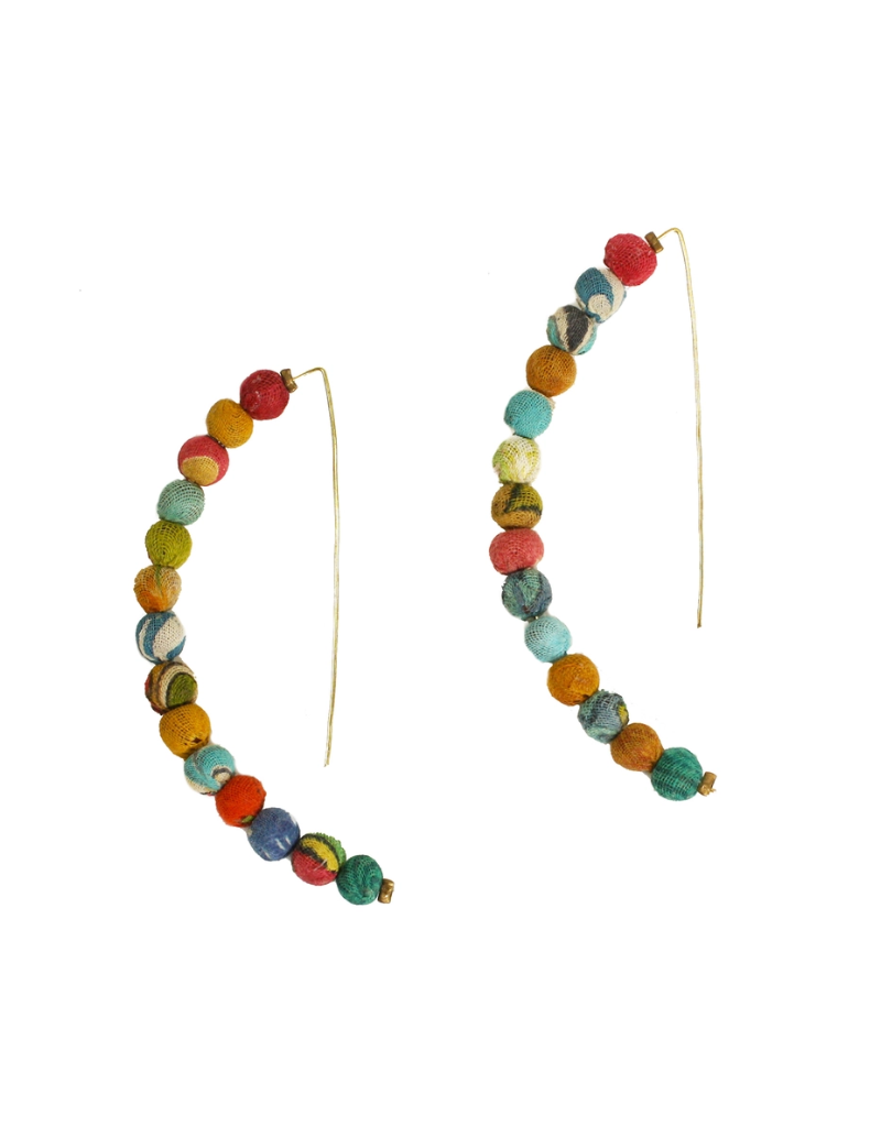 Faire Linear Arc Earrings