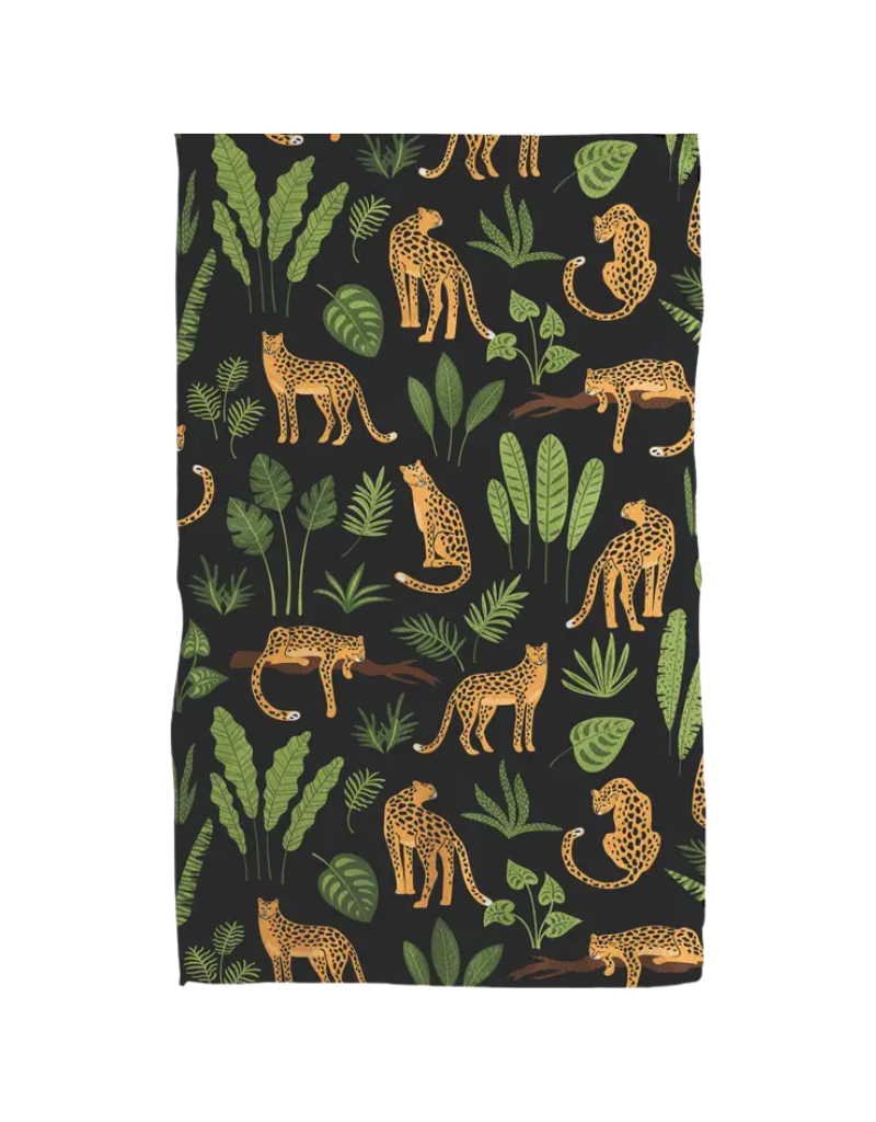 Geometry Catnap Tea Towel