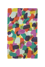 Geometry Colorful Pebbles Tea Towel