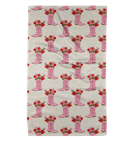 Geometry Cowgirl Boots Tea Towel