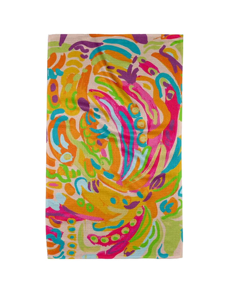 Geometry Florescence Tea Towel