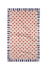 Geometry Navy Fringe Tea Towel